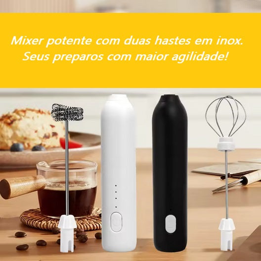 Batedor Misturador TurboMix | Suas bebidas mais saborosas!