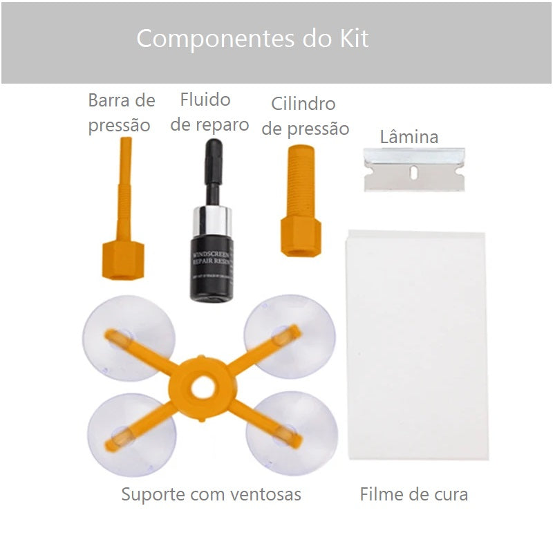 Reparador de Vidros e Espelhos GlassCare | Com supotre aplicador funciona de verdade!