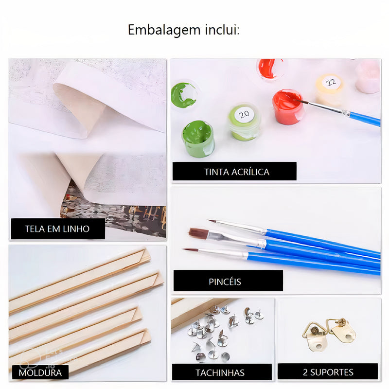 Kit de Pintura Numerada PintaZen | Relaxe fazendo Arte!